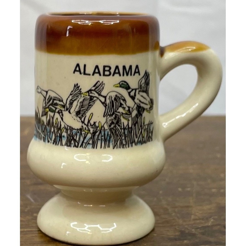Vintage Alabama Souvenir Duck Mini Mug‎ Shot Glass